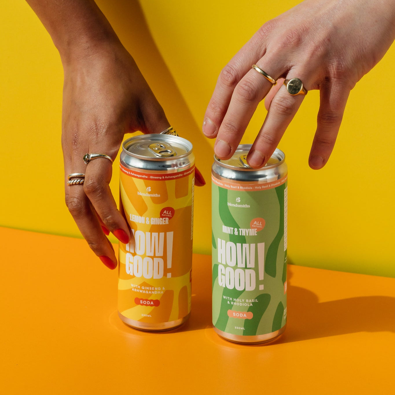 How Good! Lemon & Ginger 330ml Cans