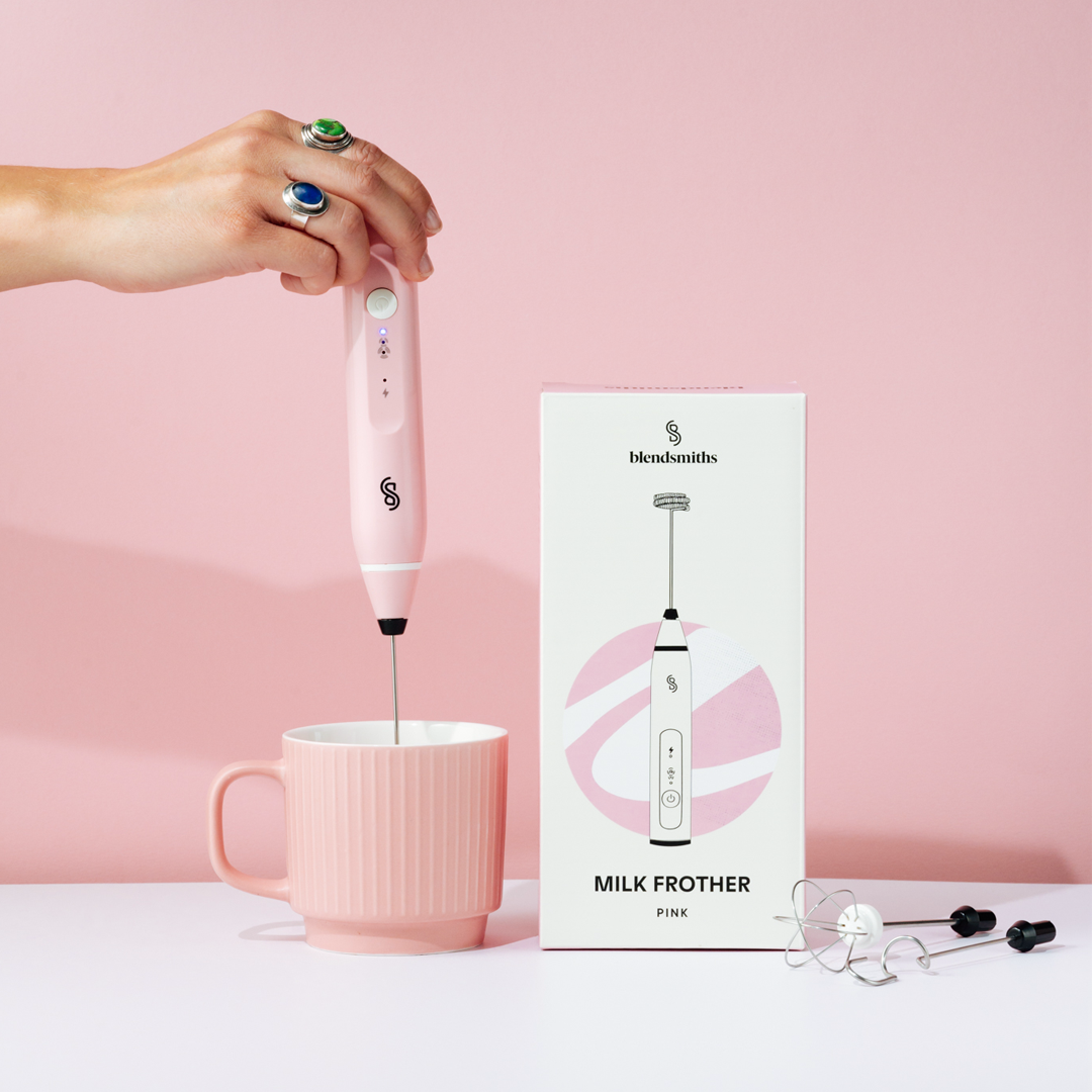 Handheld Milk Frother - Pink