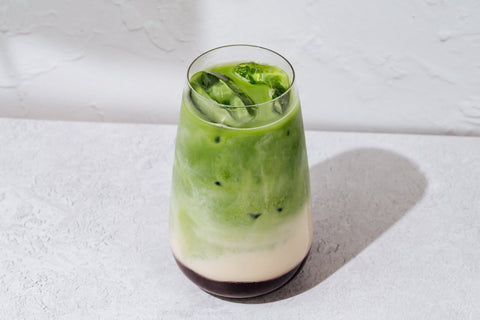 Bakewell Bliss Iced Matcha