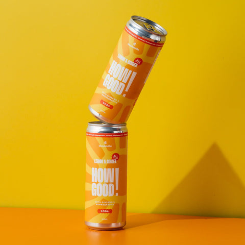 How Good! Lemon & Ginger Cans
