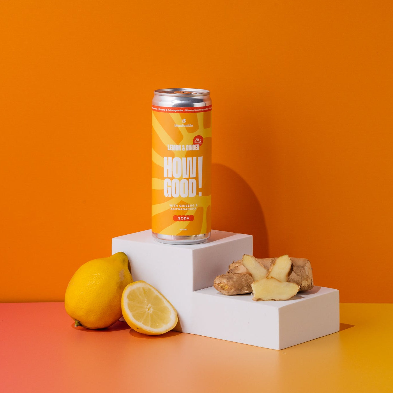 How Good! Lemon & Ginger 330ml Cans