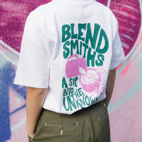 Women's White Sip Unknown Tee